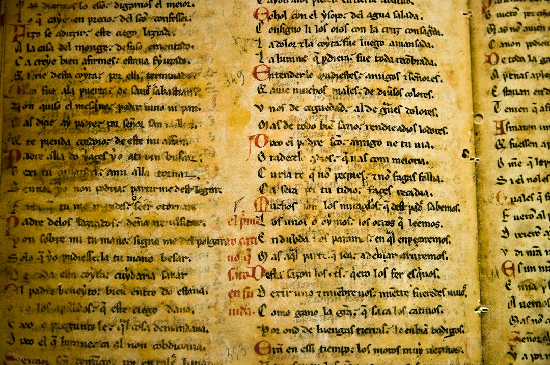 photo of open book